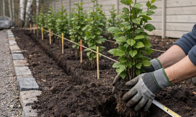 Hur många plantor per meter avenbokshäck?