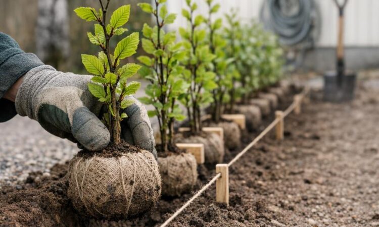 Planteringsavstånd häck: så tätt planterar du för en snabb, tät häck