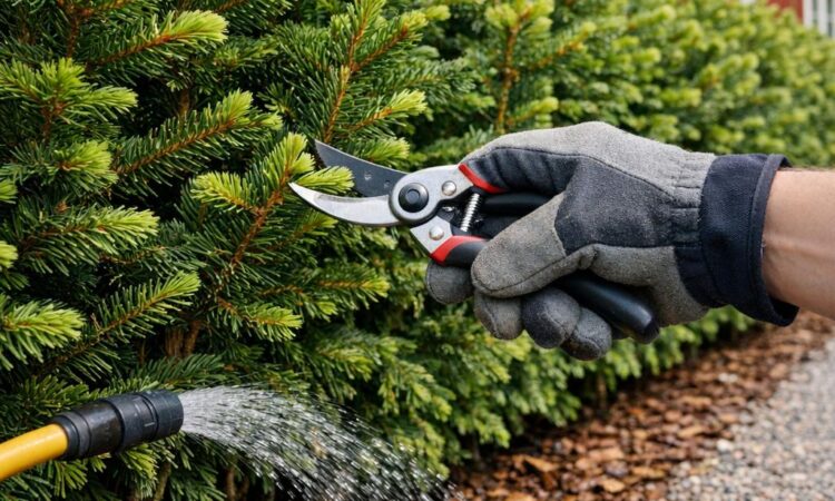 Snabbväxande granhäck skötsel