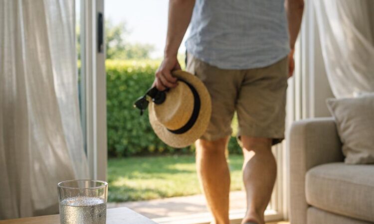 Gå in trots fint väder