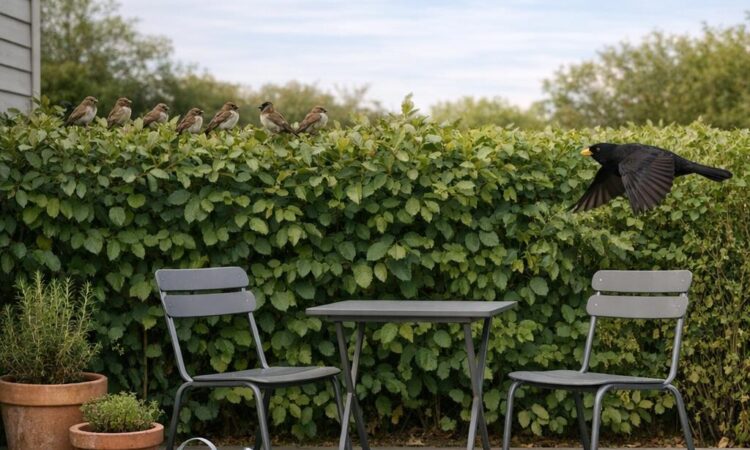 Fåglar undviker trädgård