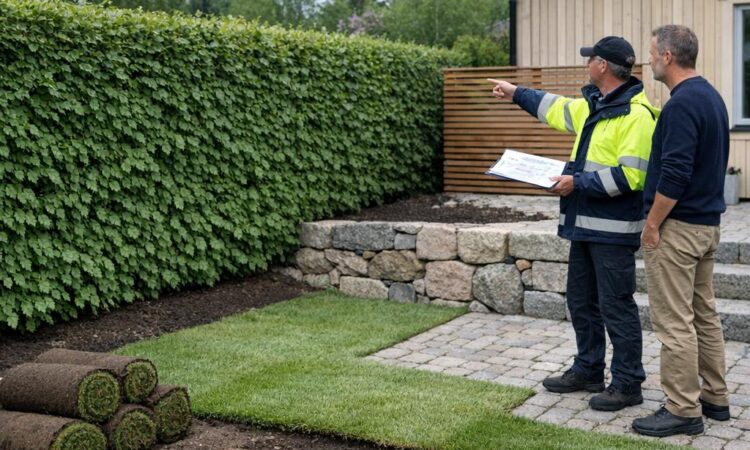 Färdigställa trädgård beslut