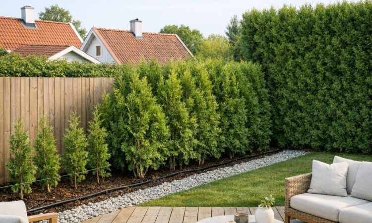 Häck insynsskydd tid