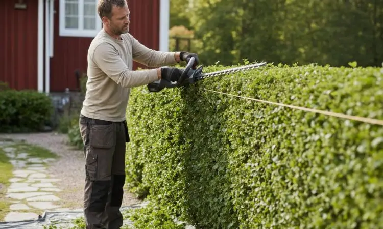 Klippa och beskära häck