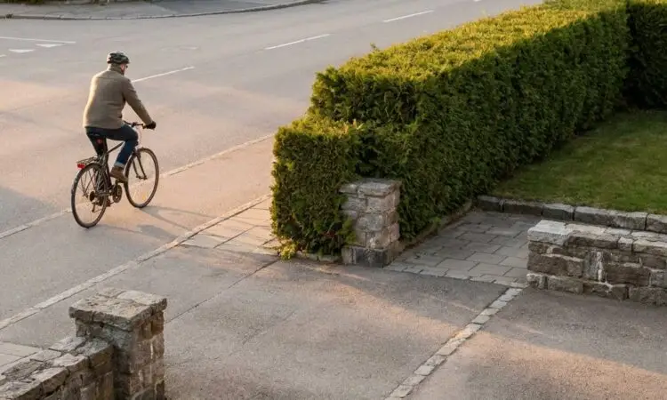Häck för hörntomt