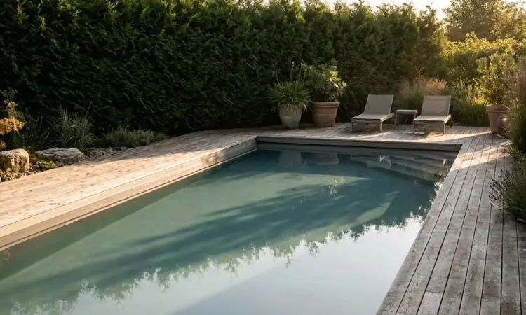 Häck vid pool
